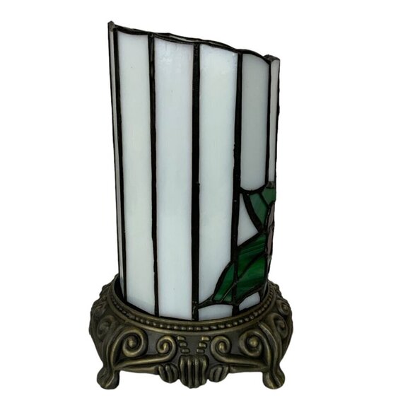Stratford Collection Standing Tiffany Night Light Candle Design Christmas Decor - Picture 4 of 7